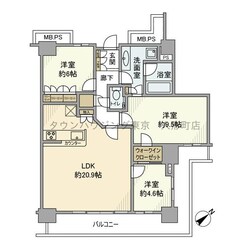 キャナルファーストタワーの物件間取画像